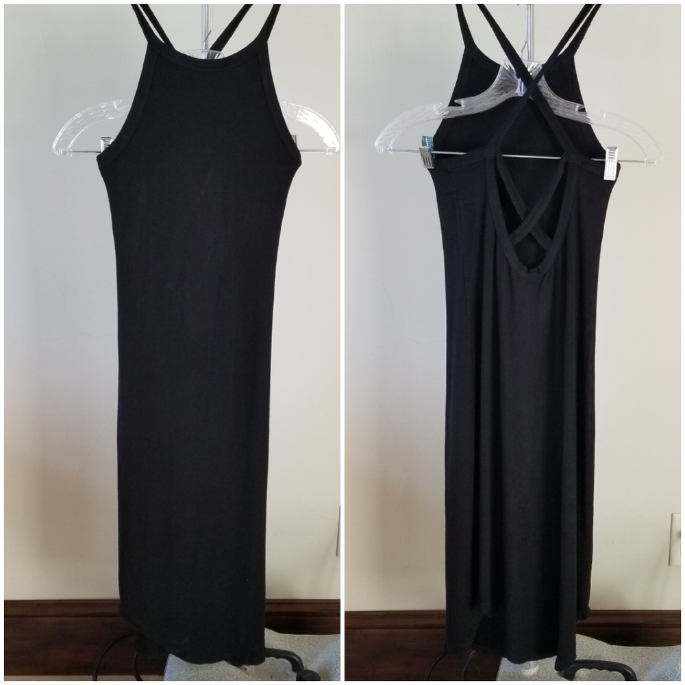 LNA Black Sleeveless Jersey Dress Small